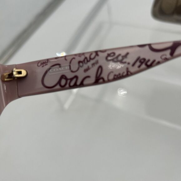 COACH “GEORGETTE” Sunglass Frame S497 55-17-135 Dark Brown Wrap G405👀⬇️+Case. - Picture 6 of 15